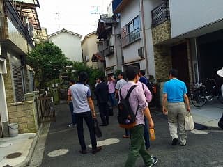 東大阪古家物件見学ツアーの様子