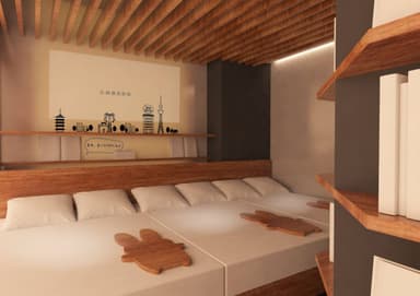今後のリニューアルイメージ　2F“Play＆Bed”