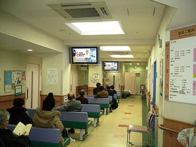 デジタルサイネージ設置風景