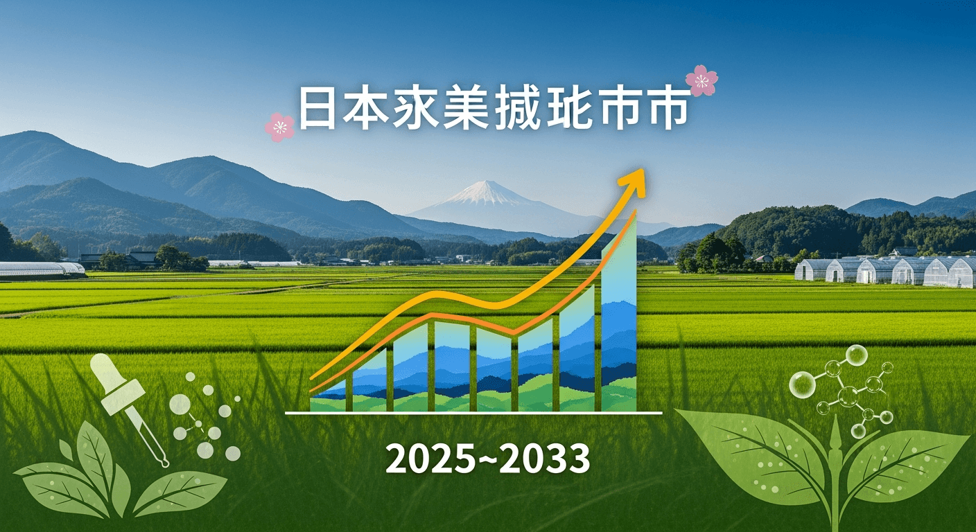 日本の農業用添加剤市場は成長を続け、2033年には3億3,100万米ドル規模を目指す | 年平均成長率4.2%