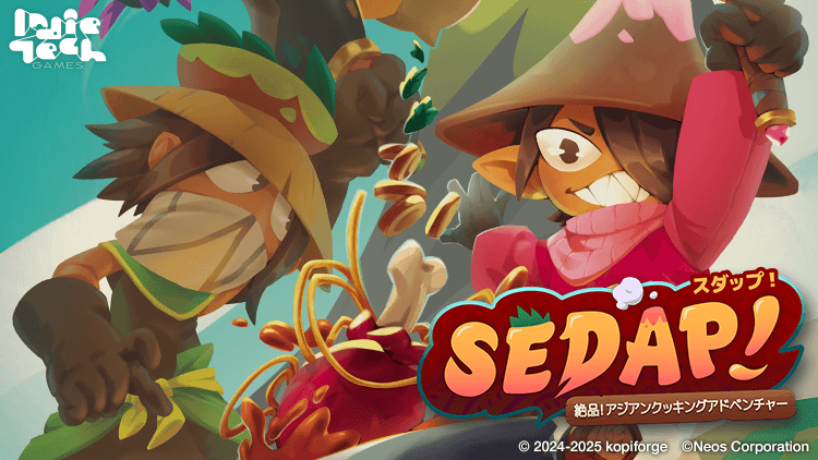インディーゲームレーベル「IndieTech Games」第2弾タイトル【SEDAP!~絶品!アジアンクッキングアドベンチャー~】本日より日本・アジア地域で発売