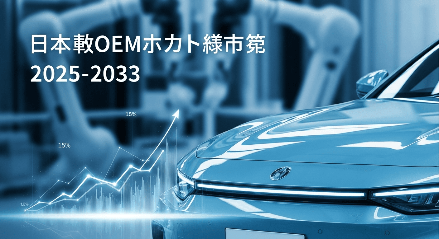 日本の自動車OEMコーティング市場は2033年までに13億5,920万米ドルに達すると予測|年平均成長率3.33%を反映