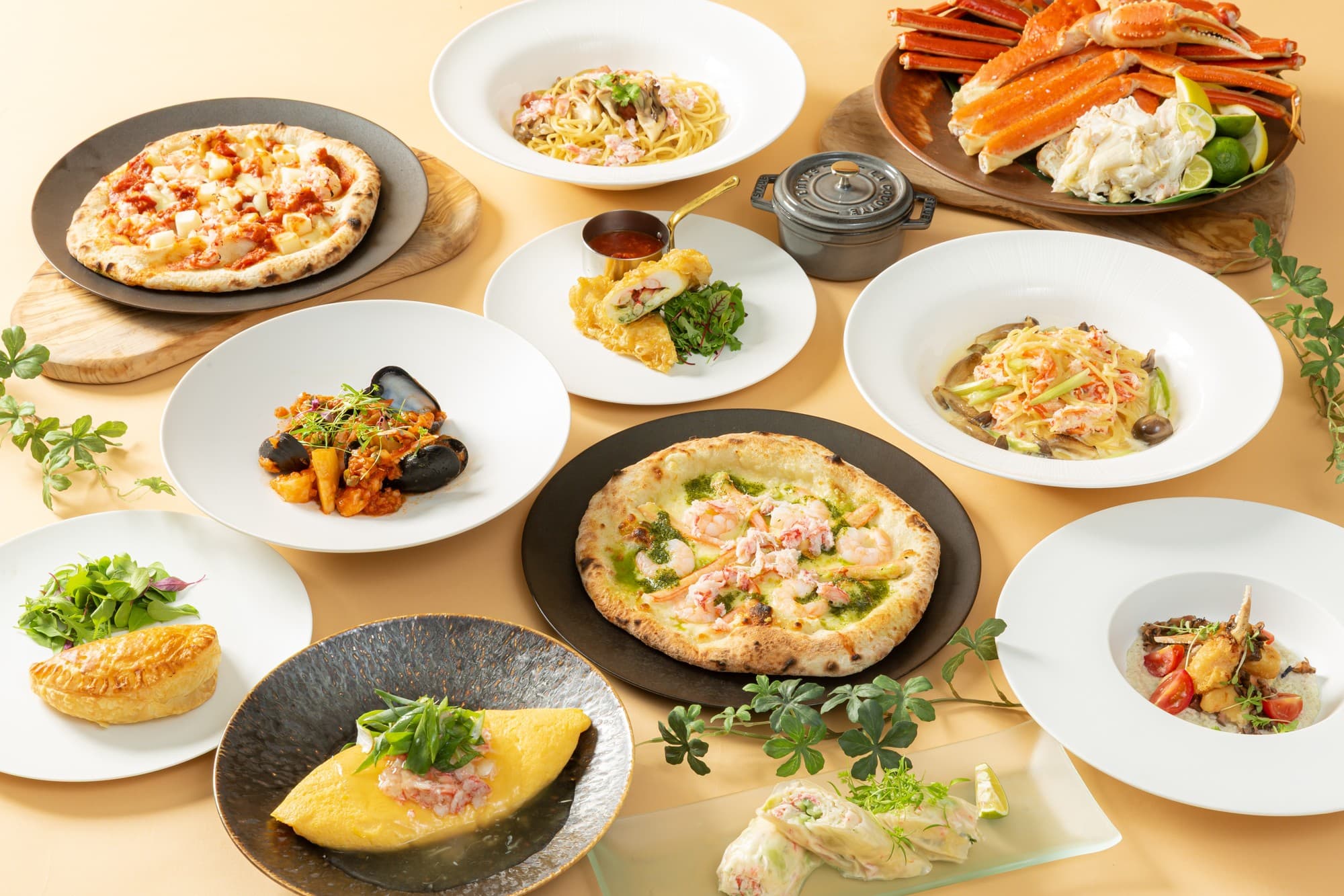 ホテル京阪 京都 グランデ レストラン オクターヴァ「かにフェア」