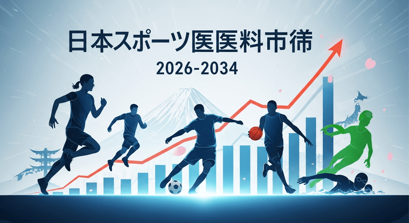 日本のスポーツ医学市場は2034年までに6億6,300万米ドルに達し、年平均成長率5.13%で成長する見通し