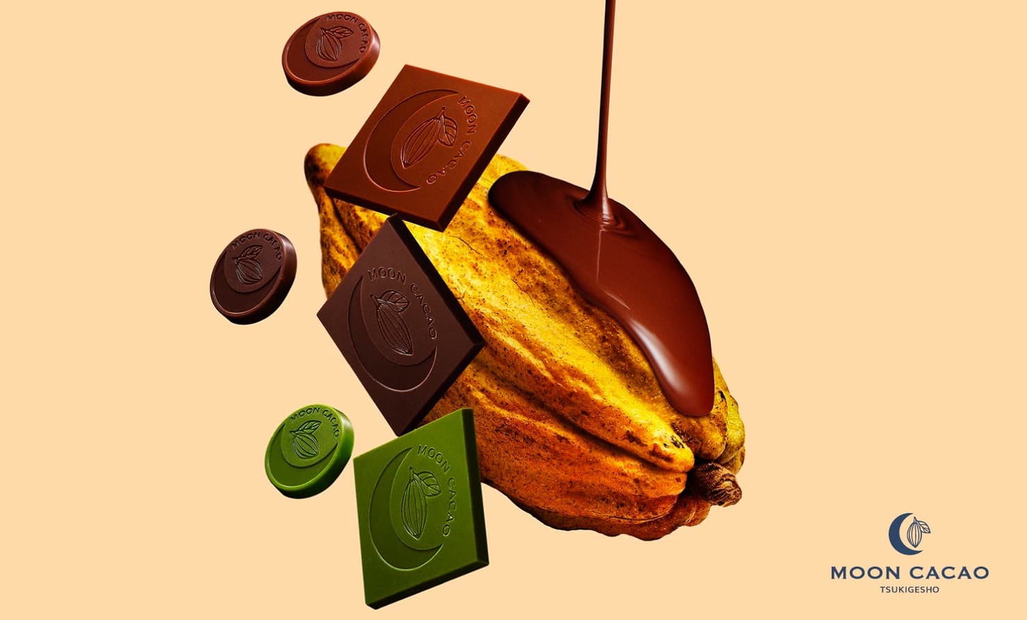 「月化粧」が手がける新スイーツブランド「MOON CACAO TSUKIGESHO」が誕生【青木松風庵】