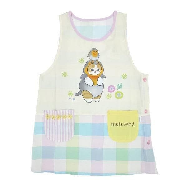 コトリ、サメ、ハリネズミ!モフサンドのキュートな動物にゃんが勢ぞろいのエプロンシリーズ