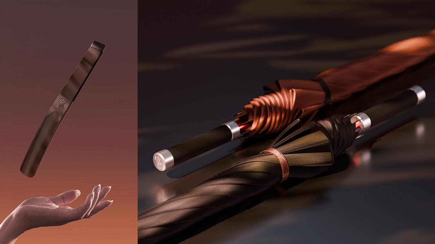 老舗洋傘メーカー・トンボ洋傘前原光榮商店は、ジャパンモビリティショー2025に出展中のトヨタ自動車「センチュリークーペ」にて専用設計の傘の制作に携わりました。