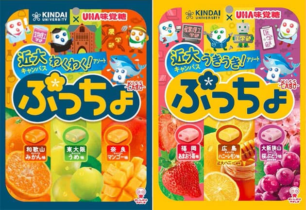 近畿大学×UHA味覚糖 産学連携就業体験プログラム「ぷっちょ 近大キャンパスアソート」発売
