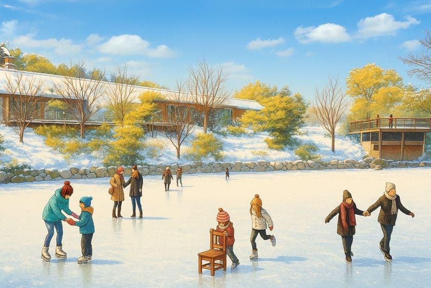 和歌山県“初”の屋外アイススケートリンクが12/20(土)誕生!
道の駅 四季の郷公園に「AOZORA ICE PARK」がOPEN!
本物の氷で、この冬だけの特別な体験を!