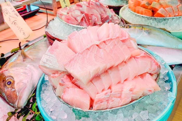 おさしみ天国・小田原海鮮ゴーゴー!!「カンパチ」食べ放題