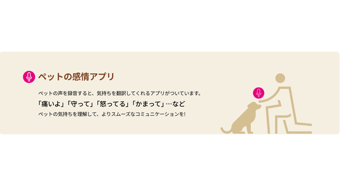 ペットの感情アプリ
