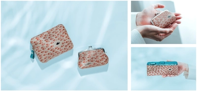 絵本作家レオ・レオニの『スイミー』と、 日本の伝統革工芸「甲州印伝」が初コラボレーション！ 小さな魚たちとスイミーを2色の漆で表現した、「財布」「ポーチ」「ミラー」など、 7種類を渋谷ヒカリエ内で開催中の「レオ・レオーニの絵本づくり展」で先行発売！