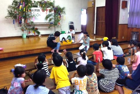 学生ボランティアが地域の七夕会に初参加　幼児教育研究会によるレクリエーションなど運営協力