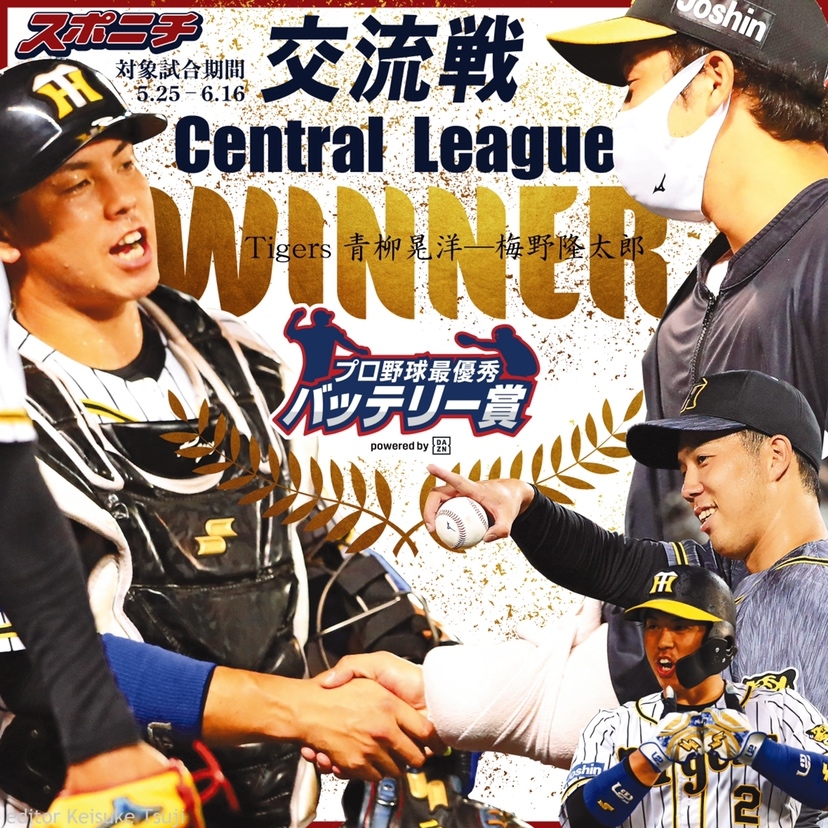 セ・リーグ 青柳晃洋投手―梅野隆太郎捕手