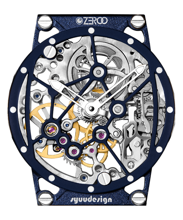 ZEROO M1D THE AURIGAダマスカス鋼ケースのトノー型メカニカルスケルトンウォッチ(11)