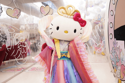▲レストランでも乙姫になったハローキティに会える