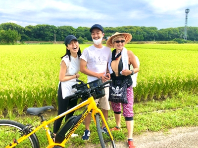 電動自転車で楽々♡ガイド付き！
