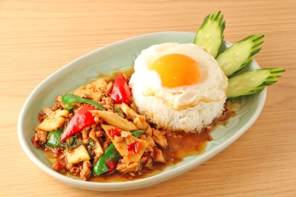 採れたて!たけのこガパオ