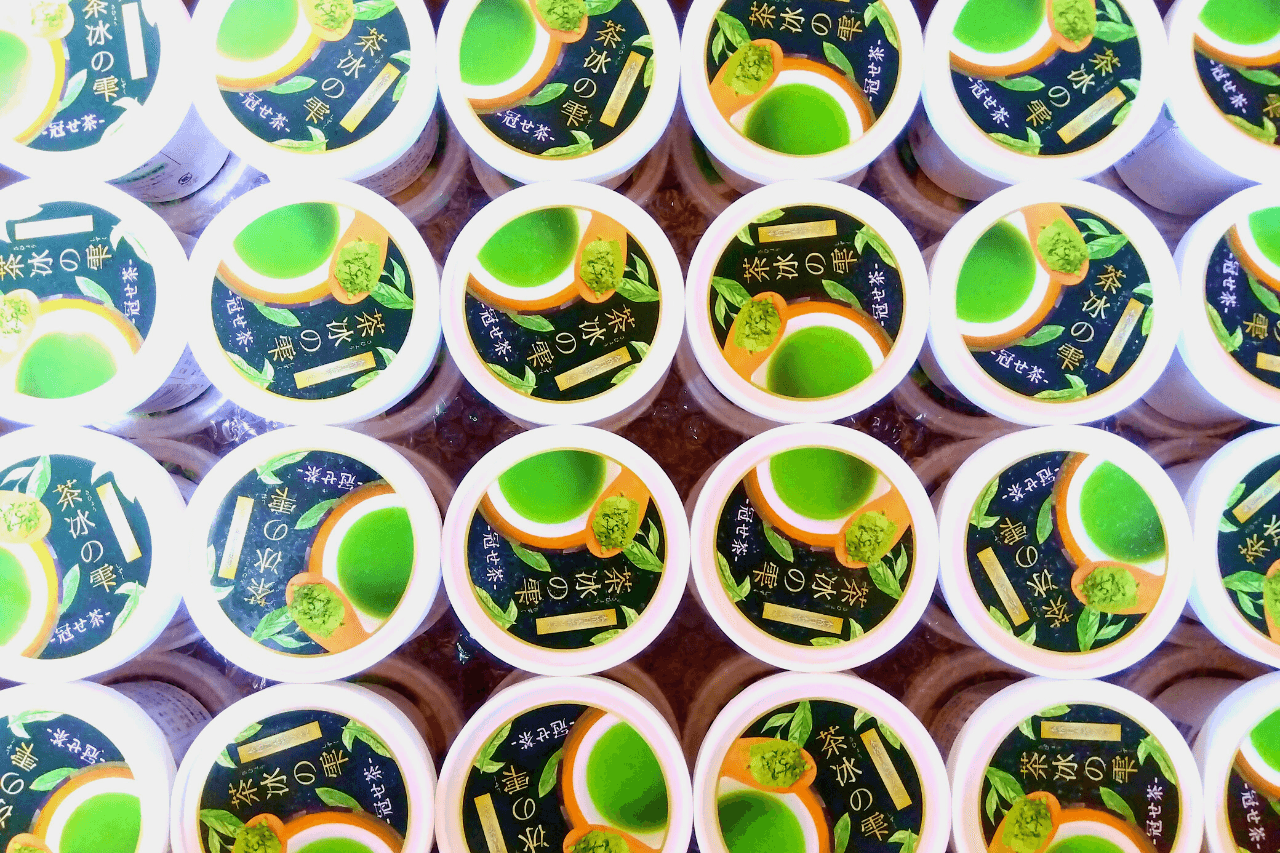 本格日本茶ソルベ 茶冰の雫 ー冠せ茶ー