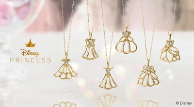 【ディズニープリンセス】新作ネックレス『Dress me』 ケイウノから6種類11/7(金)新発売