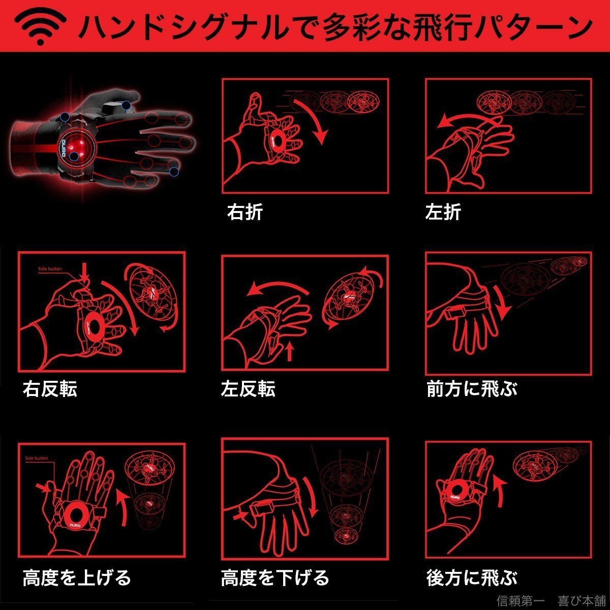 日本初上陸!手の動きで操るドローン4