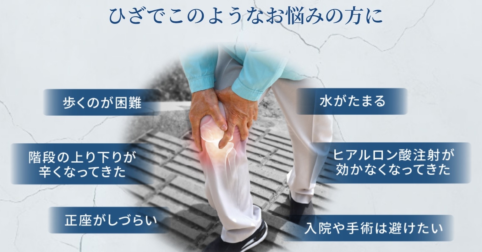 ひざの痛みは、放置していても良くなりません