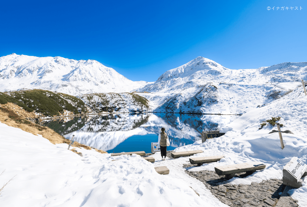新雪期のみくりが池(11月上旬)