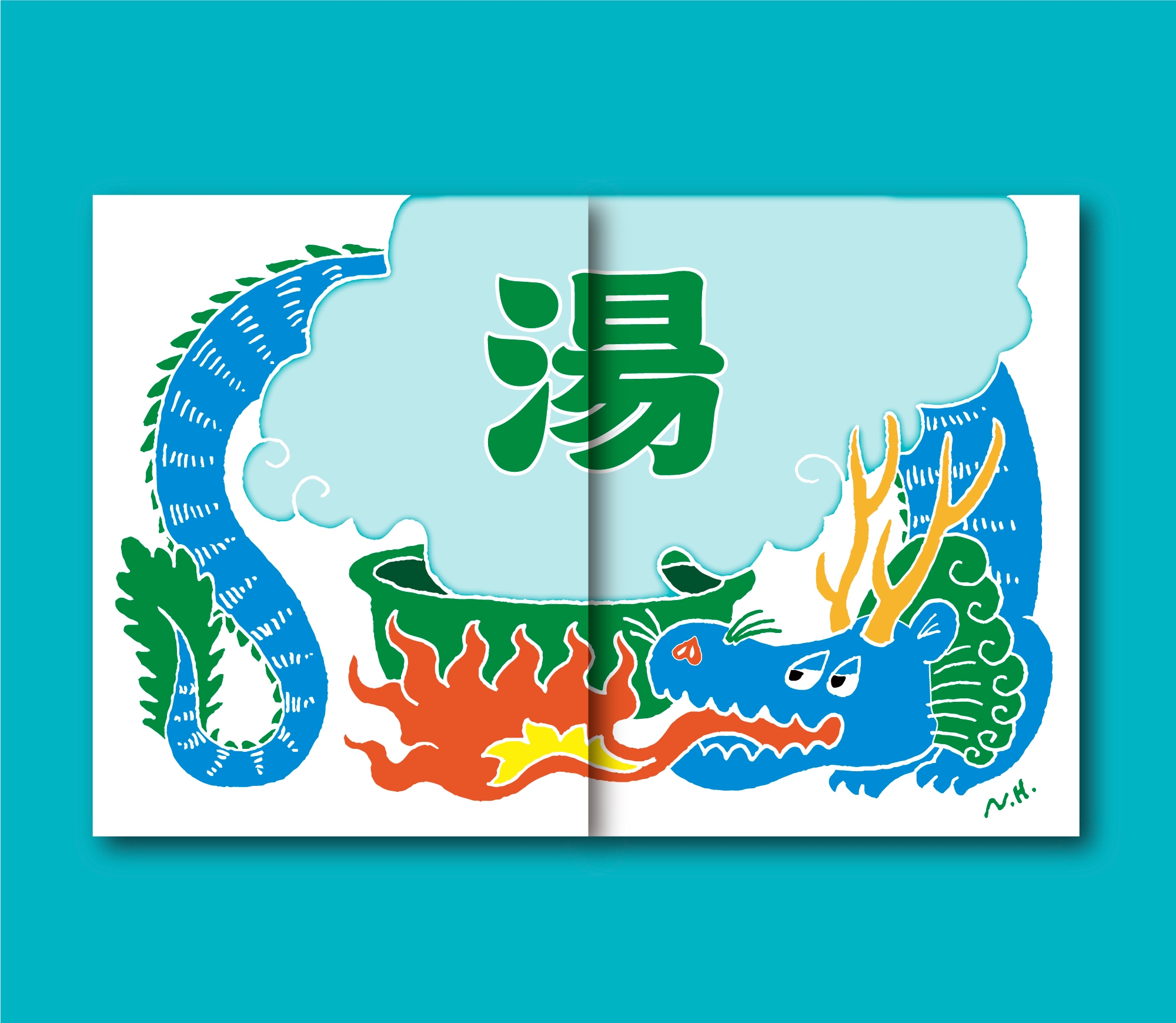 K|家庭用オリジナル暖簾