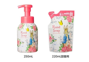 ピーターラビット(TM)デザインの 天然ハーブが香る薬用ハンドソープを9月1日発売