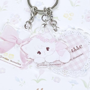 mikkoの3連アクリルキーホルダー