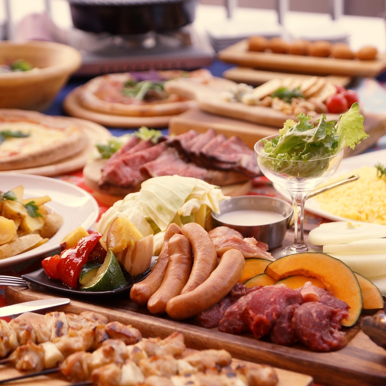 京都産BBQ&地産ビュッフェ