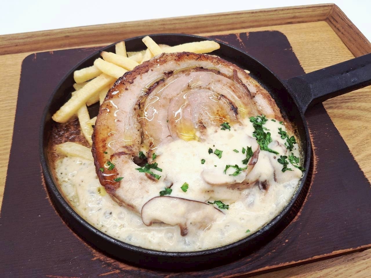 雪解けクリームのローストポーク