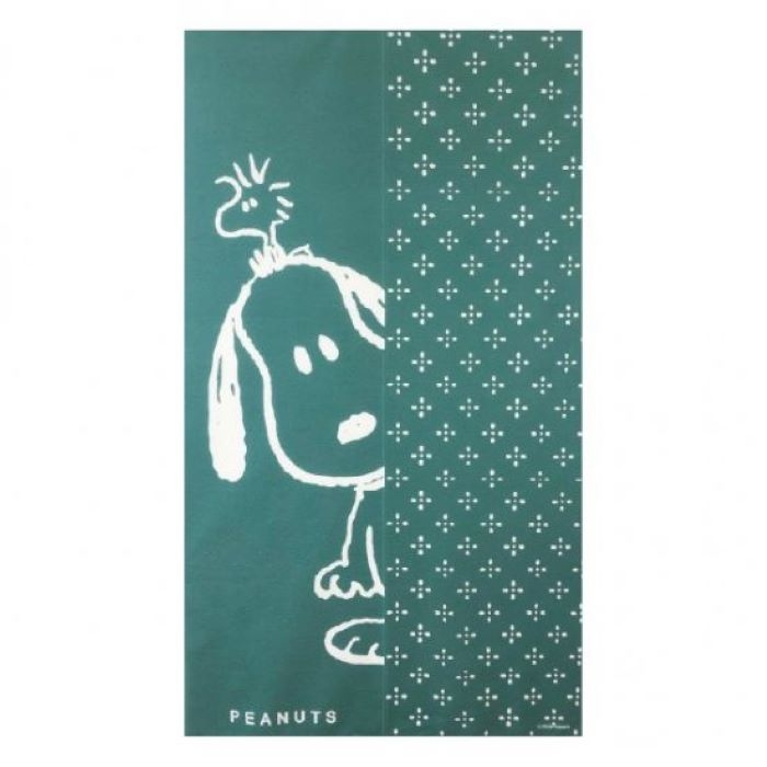 好評のスヌーピーののれんに新デザイン!お部屋が和モダンでオシャレな空間に♪