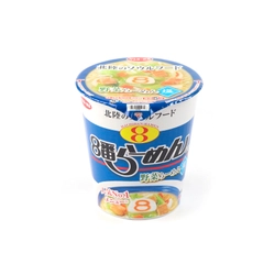 ８番らーめんの「野菜らーめん 塩」がカップラーメンになって登場！