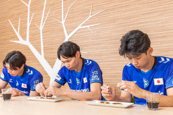 選手の皆さんも「“Let‘s パピネス!”パンケーキ」を体験