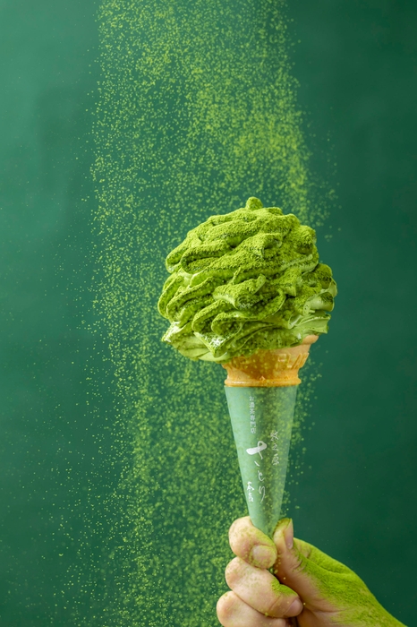 お抹茶大冠雪 お濃茶ソフト 580円