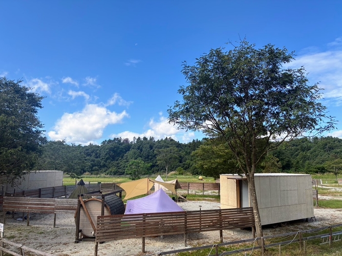 自然豊かなグランピングサイト