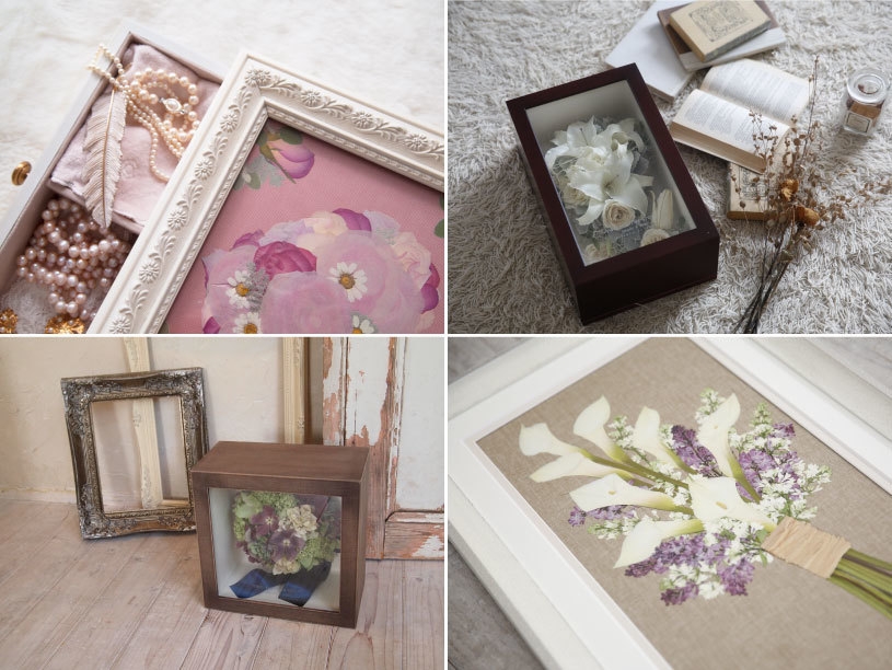 kannax アフターブーケ 押し花 額縁 インテリア 想い出のお花をカタチ