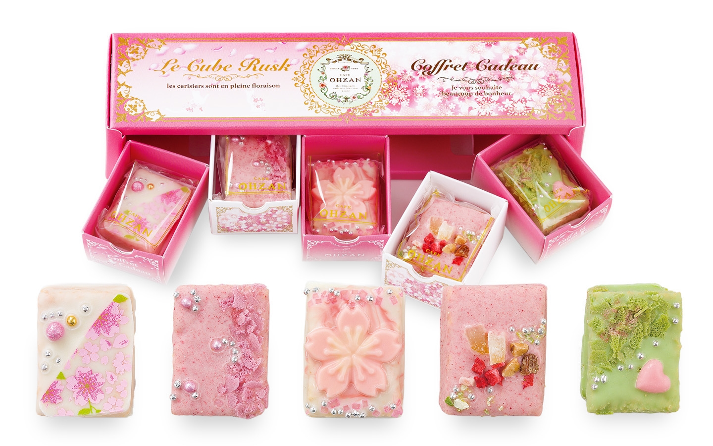 キューブラスク5個入 セゾンデフルール/Le Cube Rusk Saisons des Fleurs