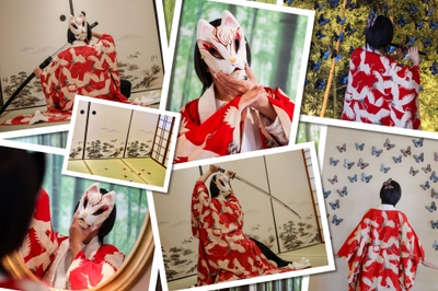 和風エリアは刀のお持込も可能（110cmまで）