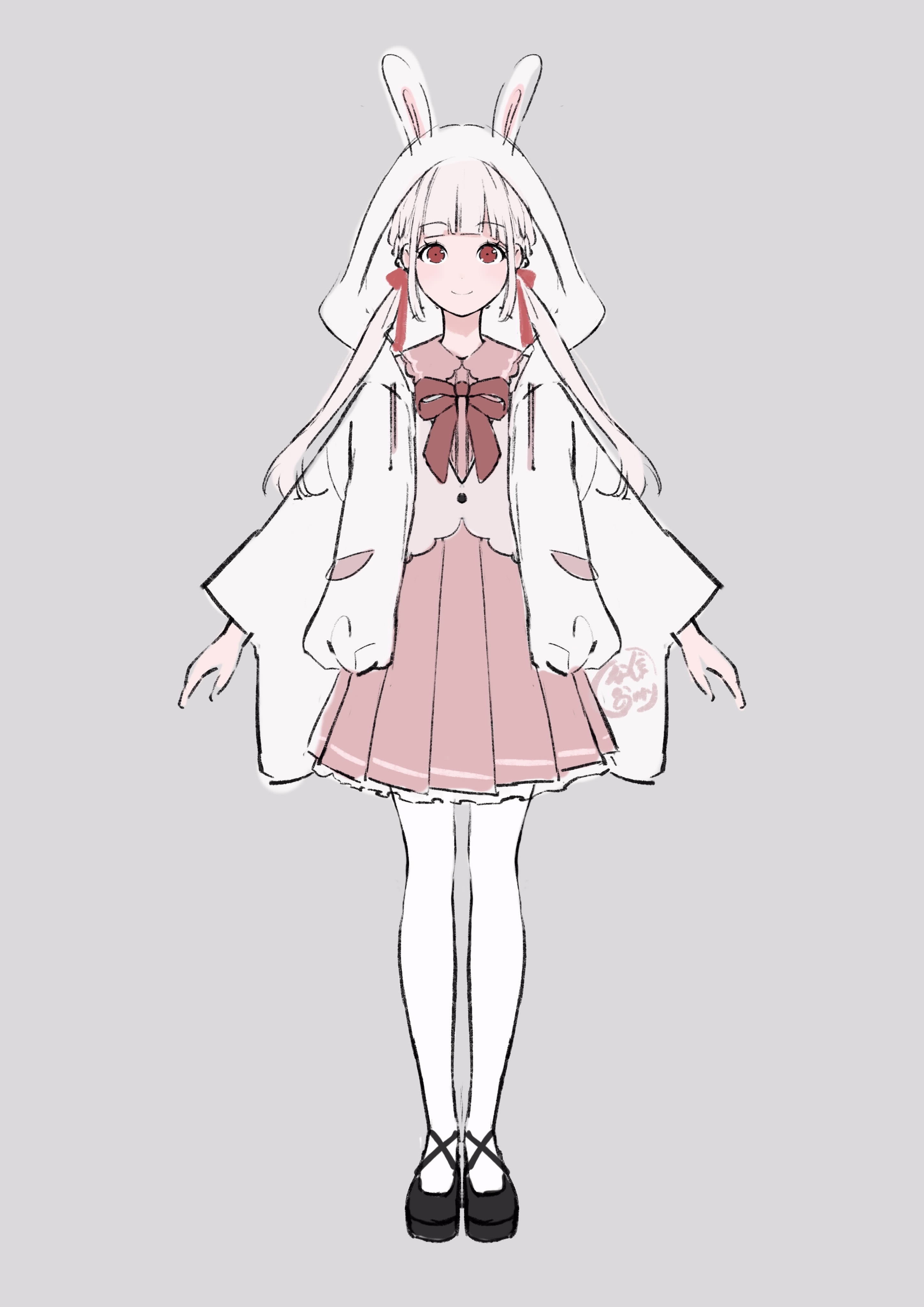 この子の名前、募集します(イラストはラフ画)