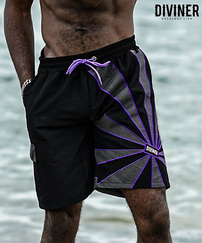 Flag Swim Shorts(ブラック)