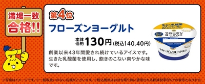 満場一致合格「フローズンヨーグルト」（画像はイメージです。）