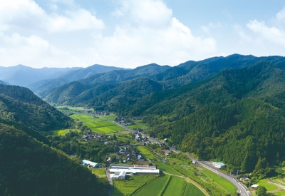 豊かな自然にかこまれた平飼い鶏舎