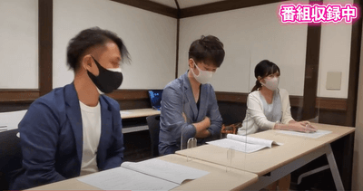 番組収録中の１コマ