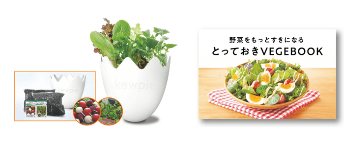 「収穫体験キット&オリジナルレシピブック」イメージ