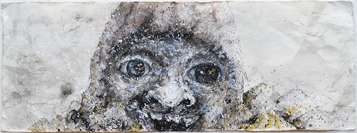 三瀬夏之介 「おにの神さん」絵本原画 2019年