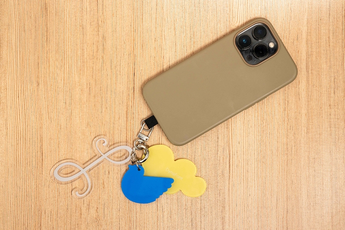 【金花体キーホルダー】青い鳥使用見本