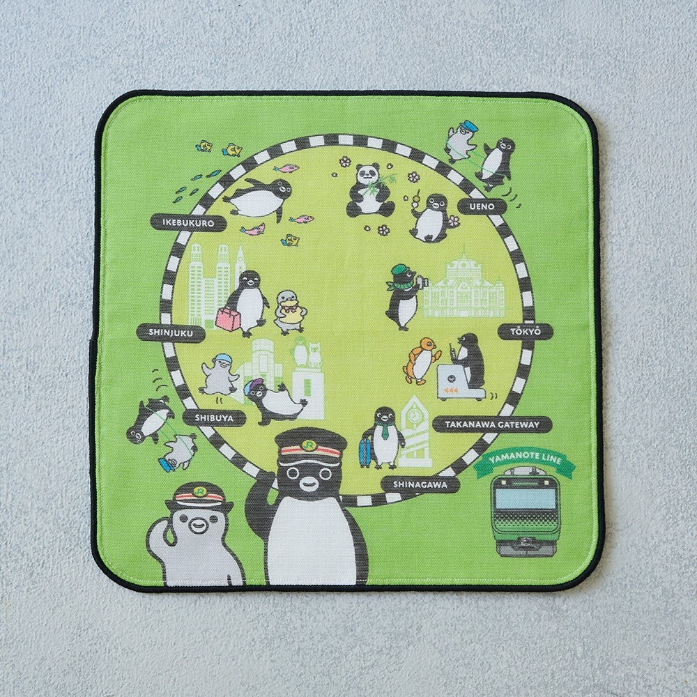 「Suicaのペンギン ハンドタオル」 860円 横243×縦243mm パイル地の吸水性とガーゼの肌ざわりが魅力のハンドタオル