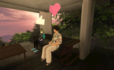 Terrace Cabana 日差しを遮る屋根付きで、絶景を眺めながら寛ぐ癒しの空間。